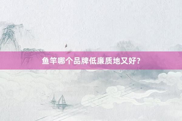 鱼竿哪个品牌低廉质地又好？